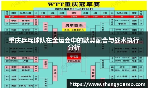 重庆乒乓球队在全运会中的默契配合与战术执行分析